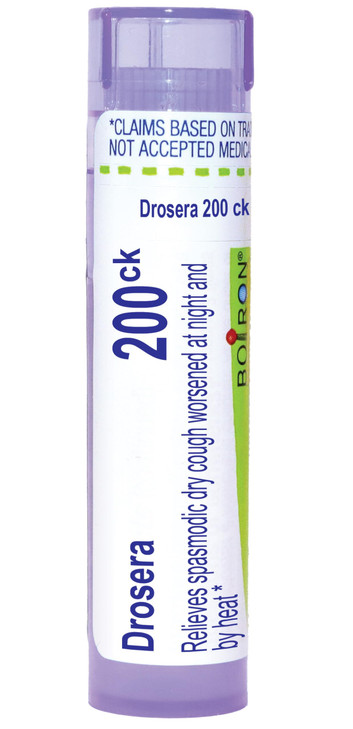 Boiron Drosera Rotundifolia 200Ck Homeopathic Medicine for Coughing - 80 Pellets