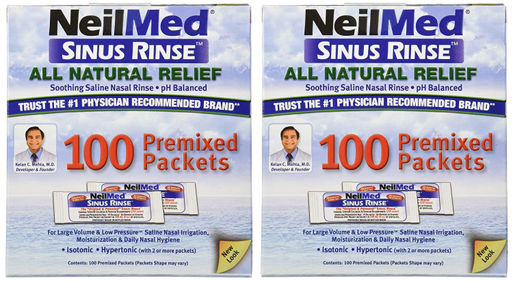 NeilMed Sinus Rinse 100 Premixed Packets