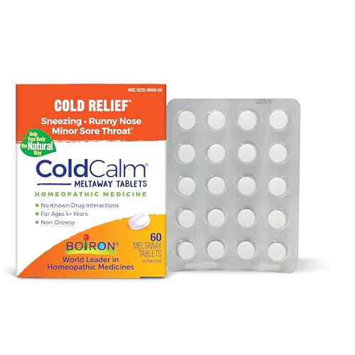 Boiron ColdCalm Tablets for Relief of Common Cold Symptoms Such as Sneezing
