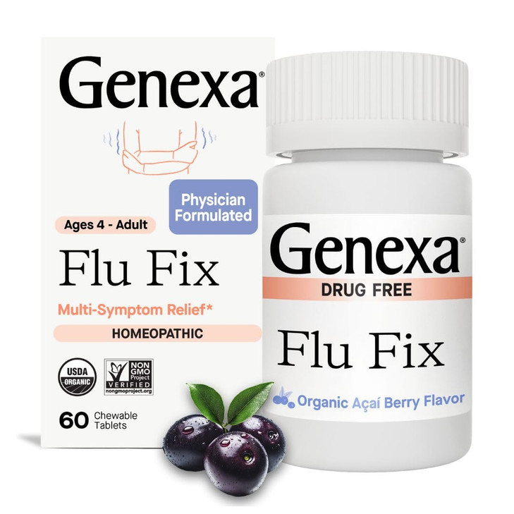 Genexa Flu Fix - Multi-Symptom Flu Remedy for Kids & Adults