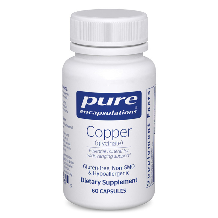 Pure Encapsulations Copper Glycinate 60's