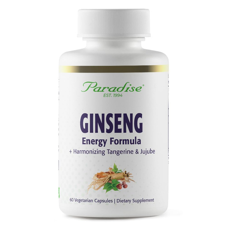Paradise Herbs Ginseng Root Extract for Energy & Well-Being, Vegan, Non GMO