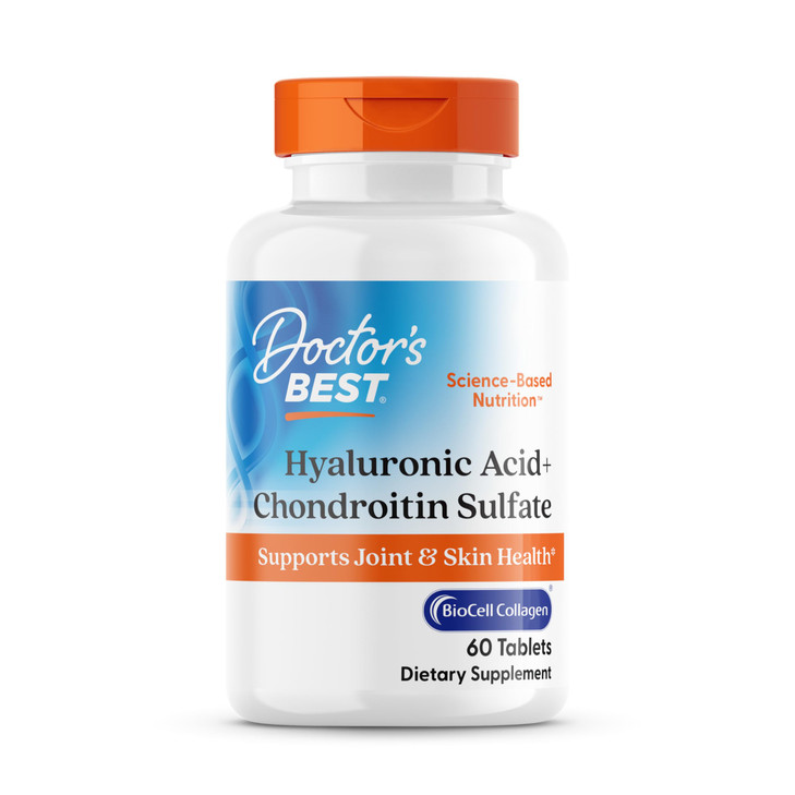 Doctor's Best Hyaluronic Acid with Chondroitin Sulfate, featuring BioCell