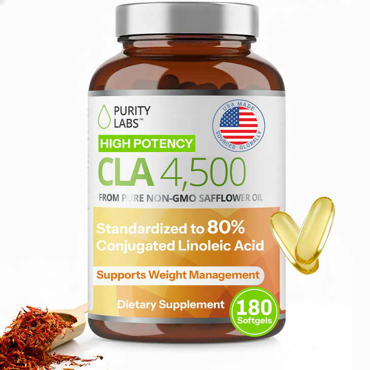Purity Labs CLA Supplements 4500MG - Non-GMO Safflower Oil