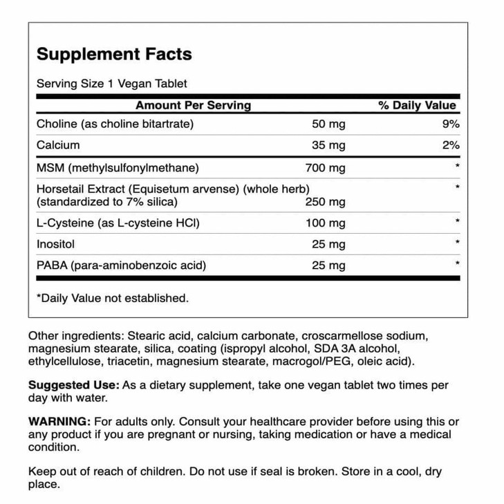 Swanson Hair Skin and Nails 60 Tabs