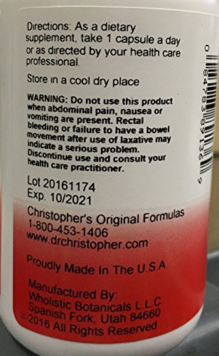 Christopher's Original Formulas Quick Colon Part 1, Colon Health Support, 100