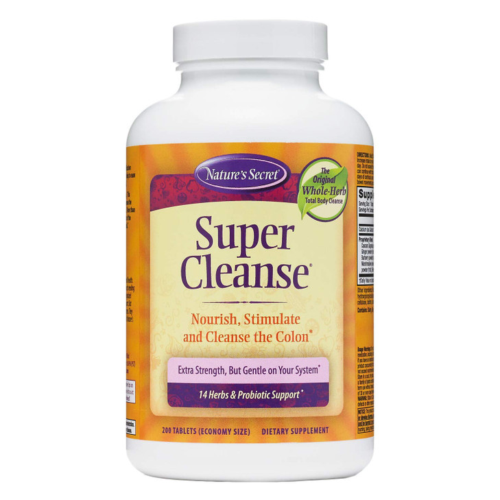 Nature's Secret Super Cleanse Tabs, 200 ct