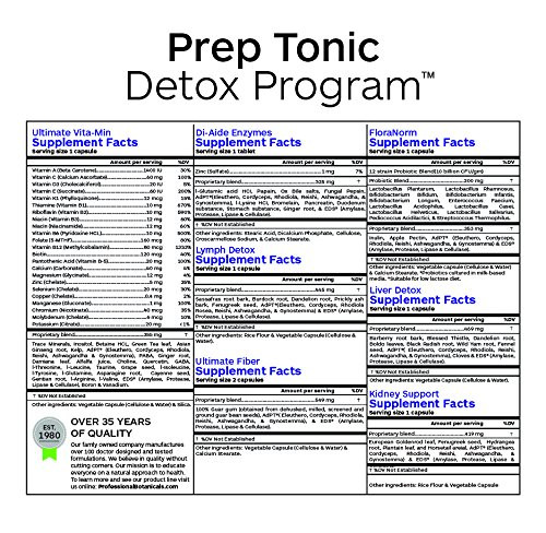 Professional Botanicals Prep Tonic Detox 10-Day Full-Body Detox, Health &