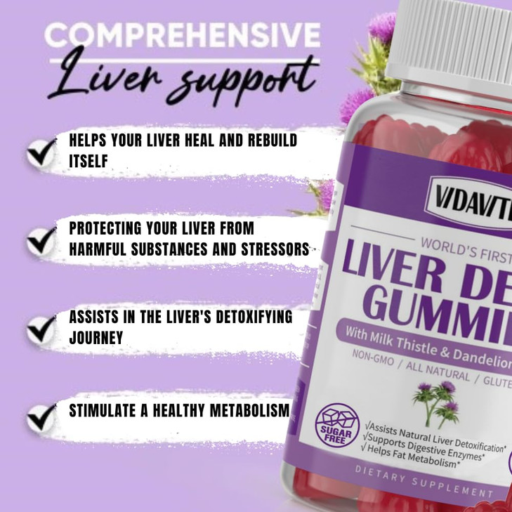 VIDAVITE Liver Cleanse Detox & Repair Gummies