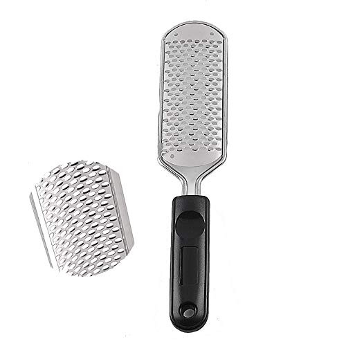 JISTL Foot File Colossal Foot Rasp Stainless Steel Pedicure Metal Surface Foot Care Tool,Foot Rasp Eliminate Feet Cracked Dead Thick Dry Hard Skin 28