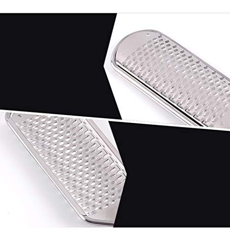 JISTL Foot File Colossal Foot Rasp Stainless Steel Pedicure Metal Surface Foot Care Tool,Foot Rasp Eliminate Feet Cracked Dead Thick Dry Hard Skin 28