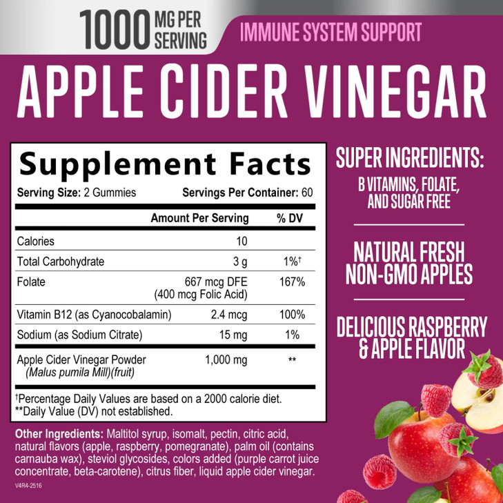 Apple Cider Vinegar Gummies 1000mg