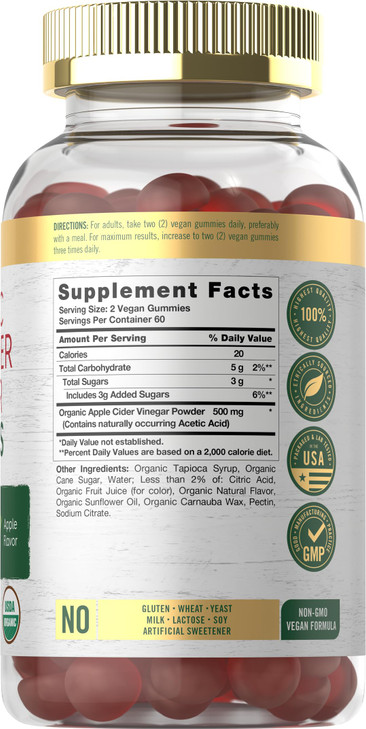 Carlyle Apple Cider Vinegar Gummies - 120 Count