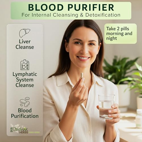 Dimmak Herbs Blood Purifier & Lymphatic Cleanse- Systemic Detox Supplement