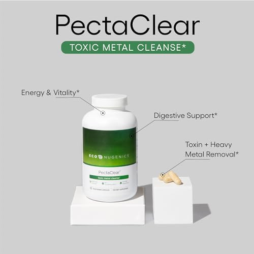 EcoNugenics PectaClear Detox Supplement for Toxic Metal Cleanse