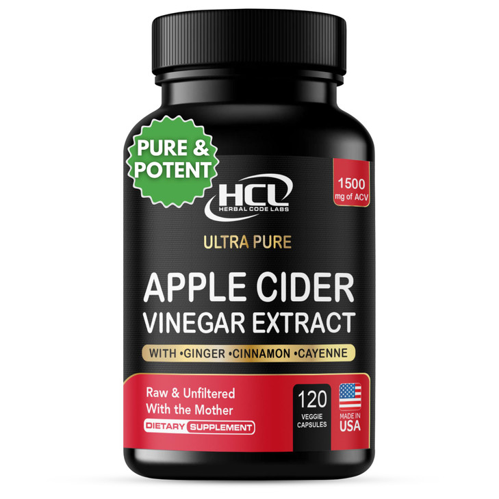 Apple Cider Vinegar Capsules 1500 mg Extract with The Mother