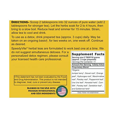 SpeedyVite KB LifeBoost Herbal Tea, USDA Organic Loose Leaf Blend, Marshmallow
