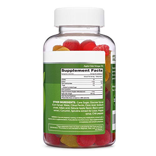 Apple Cider Vinegar Gummies (Keto Friendly) with Mother (100 Gummies, Extra
