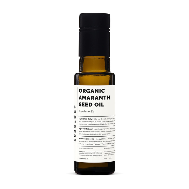 Erbology Organic Amaranth Oil 3.4 fl oz - Cold-Pressed