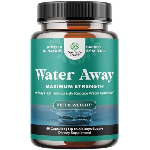 Water Away Supplement for Fast Bloating and Swelling Relief Pure Natural