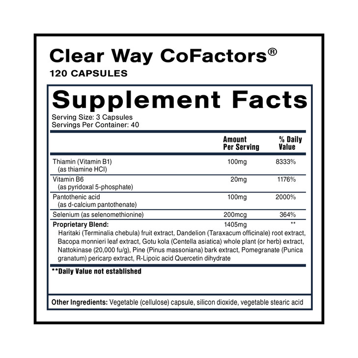 Quicksilver Scientific Clear Way Cofactors