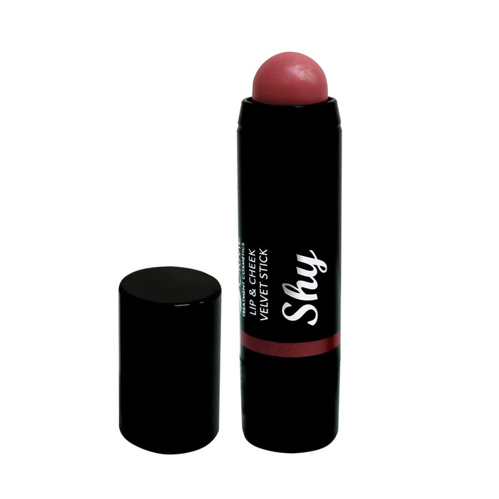 Sorme' Treatment Cosmetics Lip and Cheek Velvet Stick, Easy Application, Blendable Light weight Formula, Shy, 0.200 Oz.