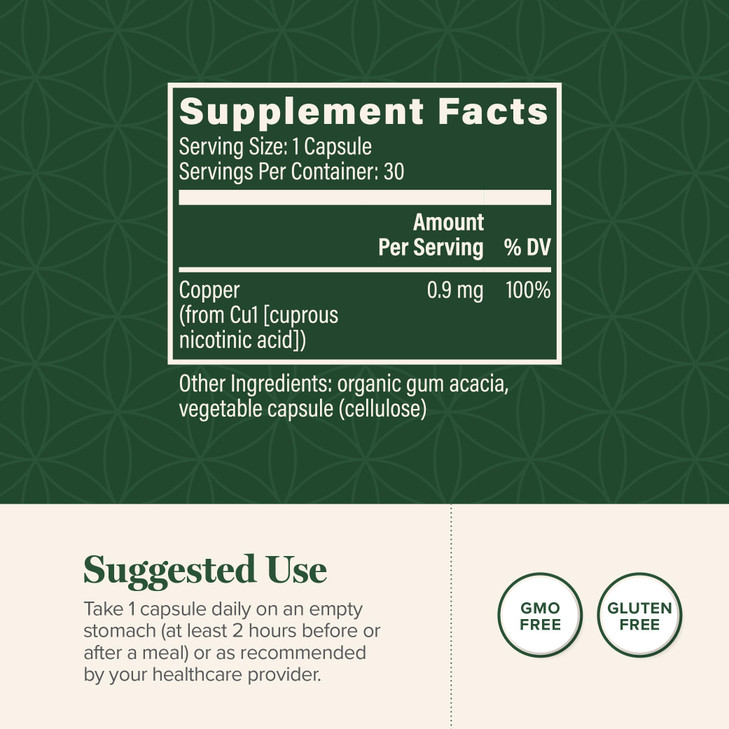 Global Healing Bio-Active Copper Supplement Cu1
