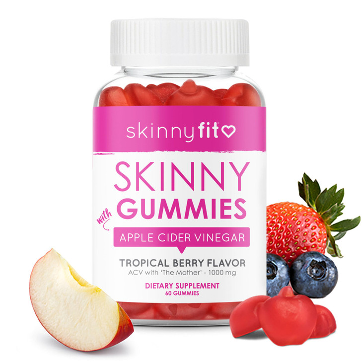 SkinnyFit Skinny Gummies Apple Cider Vinegar Gummies w/ The Mother, Healthy