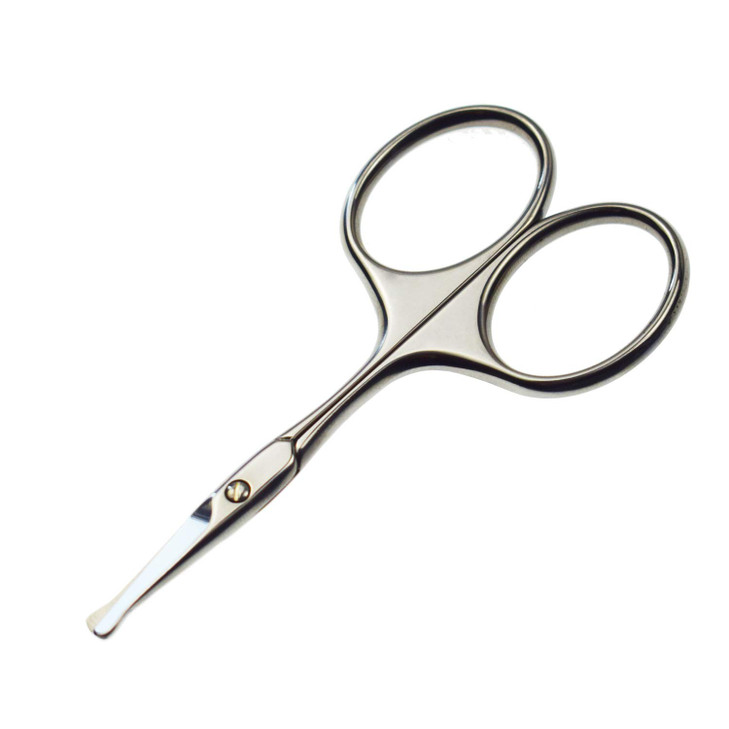 Motanar Nose Hair Scissors - Beard Eyebrow Trimmer Scissors, Stainless Steel Professional Facial Hair Beard Eyelashes Ear Hairs and Moustache Scissor