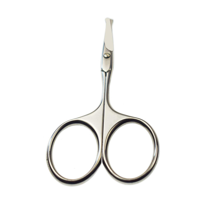 Motanar Nose Hair Scissors - Beard Eyebrow Trimmer Scissors, Stainless Steel Professional Facial Hair Beard Eyelashes Ear Hairs and Moustache Scissor