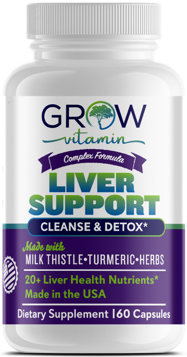 grow vitamin Liver Cleanse Detox Capsules w/Unique Blend of Milk Thistle