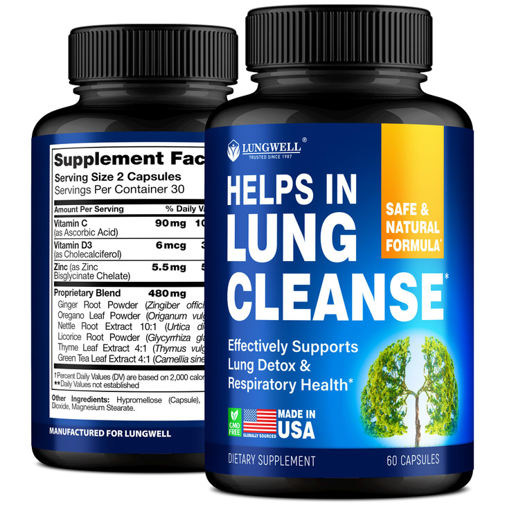 Quit Smoking Aid for Lung Cleanse & Support - Lung Detox for Smokers