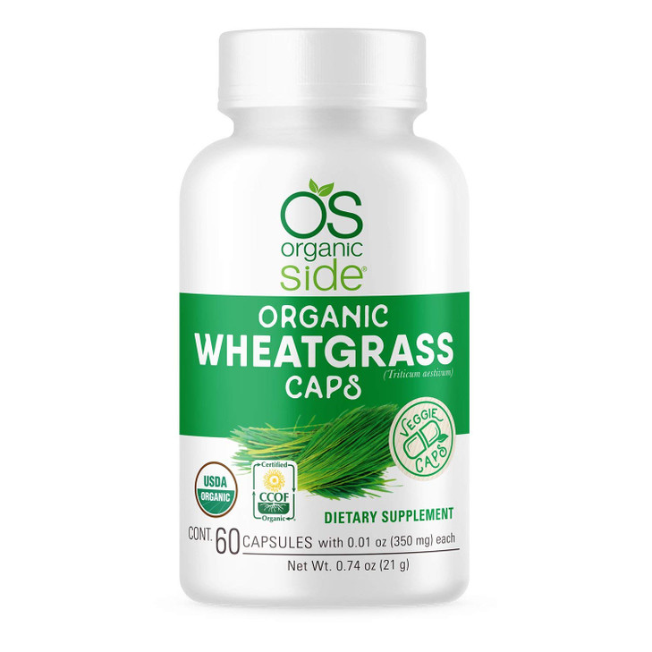 OS Organic Side - Organic Wheatgrass Capsules - 60 Count