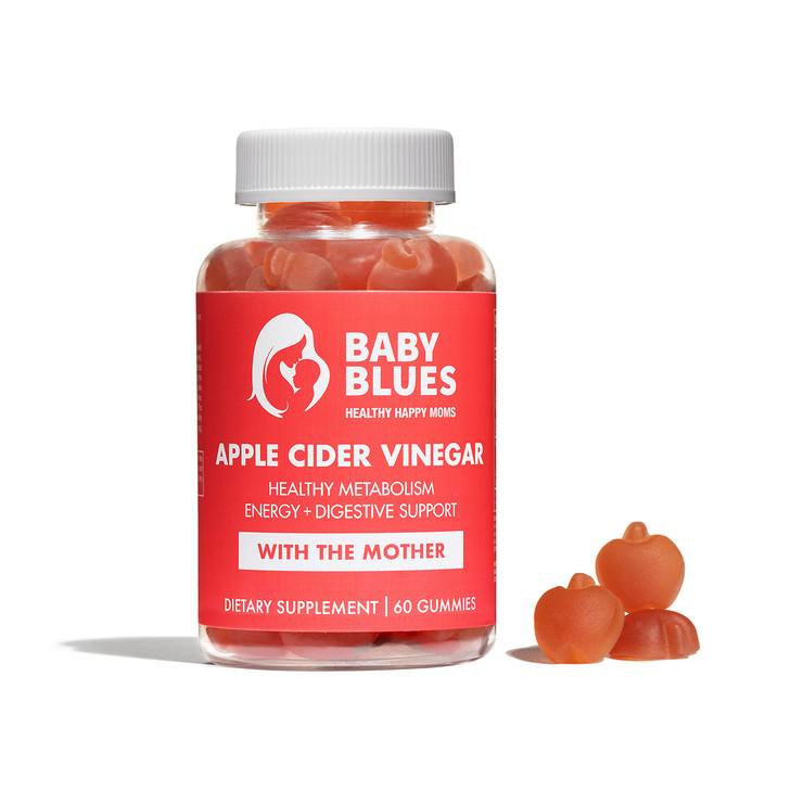 Baby Blues Apple Cider Vinegar Postpartum Gummies with B6 and B12, Vegan