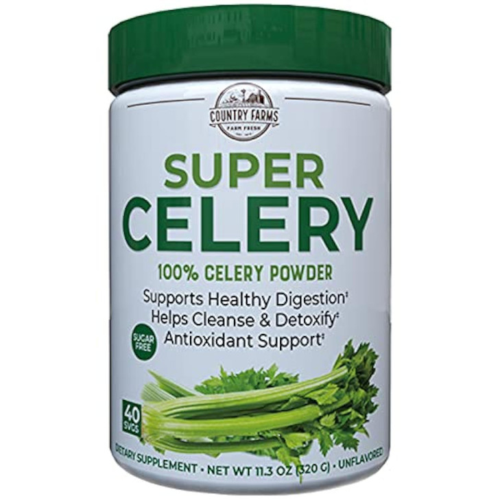 Country Farms Super Celery Powder, 100% Celery Powder, Supports Healthy