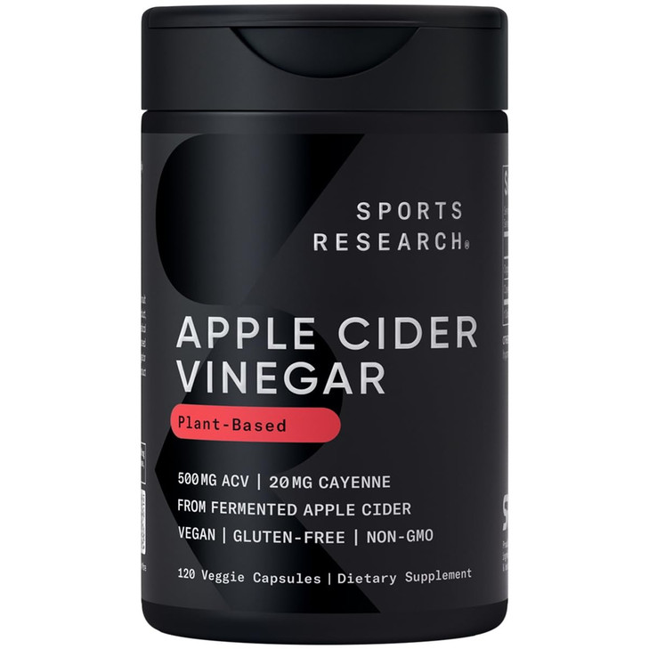 Sports Research Apple Cider Vinegar with Cayenne Pepper