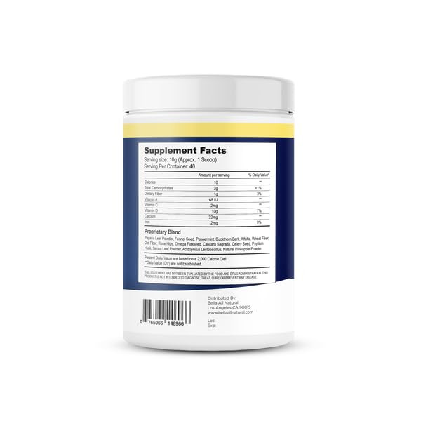 Bella All Natural Extreme Detox Powder (Pineapple)