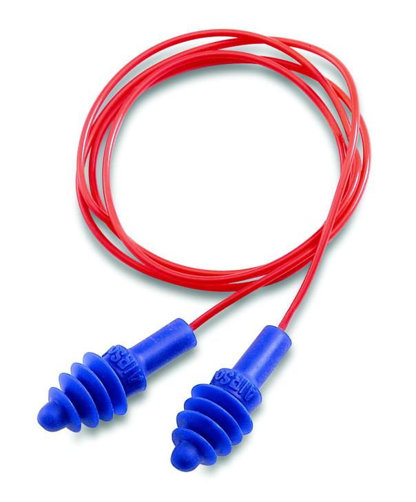 Howard Leight by Honeywell AirSoft Flanged Corded Reusable Shooting Earplugs