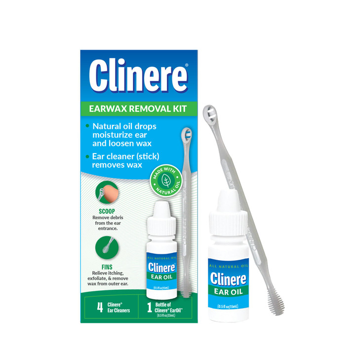 Clinere Ear Oil Conditioner & Ear Cleaners Cleaning Care Kit, 1 Ea, 1count, 4