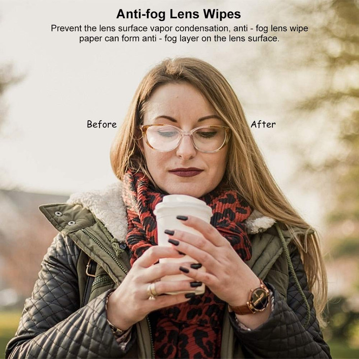 ALIBEISS Anti-Fog Lens Wipes Pre-Moistened Anti-Fog Wipes, 6inch X 5inch,for Eye