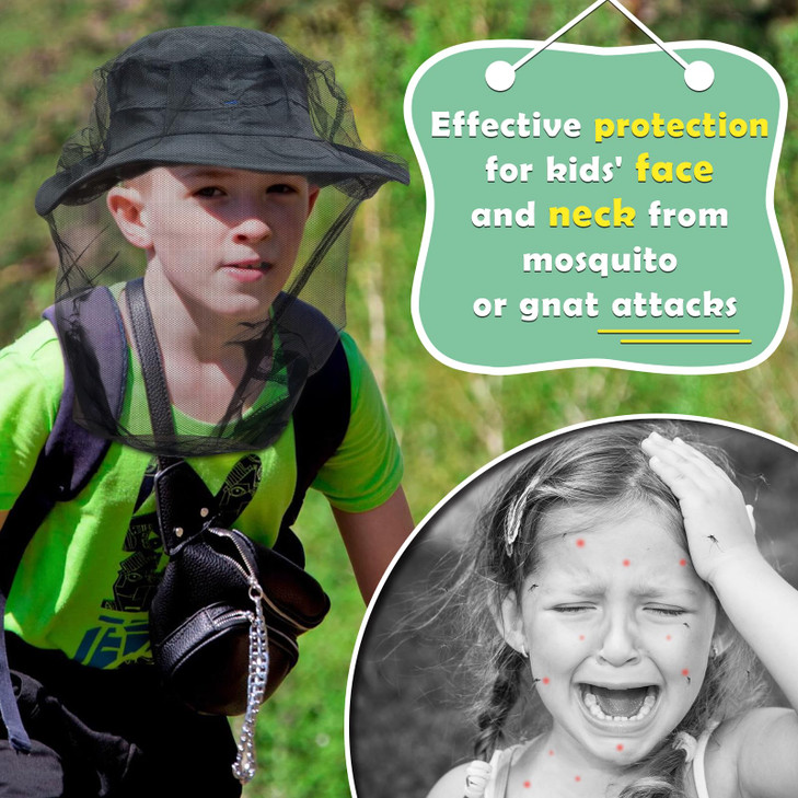 South to East Premium Mosquito Head Net for Insect, 2 Pack, Fly & Bug Protection