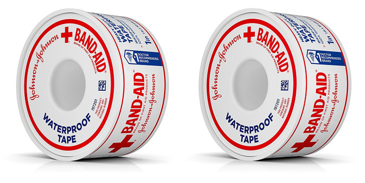 Band-Aid Brand of First Aid Products 100% Waterproof Self-Adhesive Medical Tape