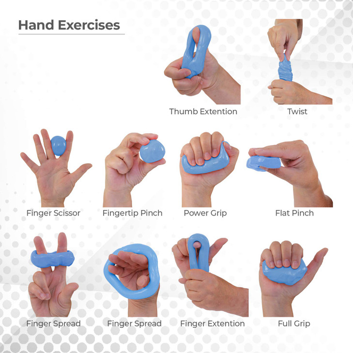 Sammons Preston Therapy Putty, Therapeutic Hand Exerciser, Theraputty for Finger
