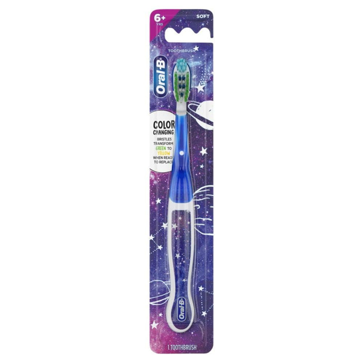 Oral-B Cross Action Kids Toothbrush, Soft Bristles, Ages 6+, 1 Count