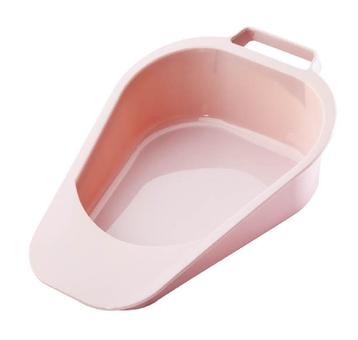 Carex Fracture Bed Pan with 47.3 oz Capacity, Portable Bed Pans for Elderly