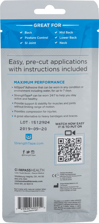 StrengthTape Kinesiology Tape, K Tape Taping Kit, Premium Sports Tape Provides