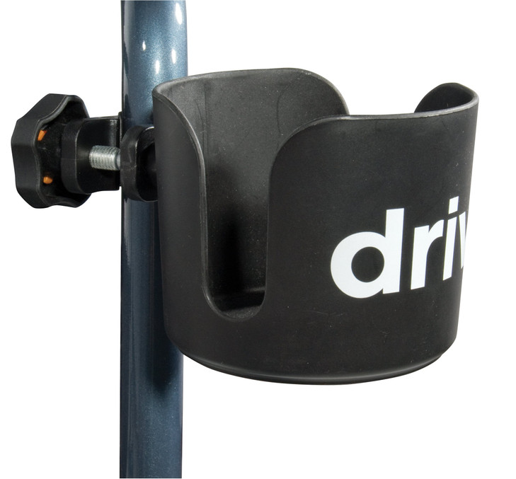 Drive Medical Universal Clamp-On Cup Holder For Walker, Rollator, & Wheelchair