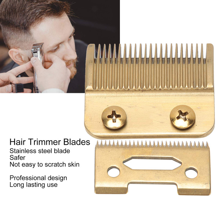 Replacement Detachable Trimmer, Standard Replacement Head Hair Trimmer Replacement Blades Not Easy To Scratch The Skin, Durable Stainless Steel 2 Hol