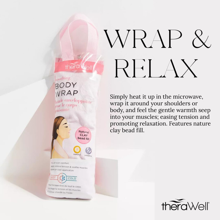 Therawell Warming Clay Bead Body Wrap Heating Pad