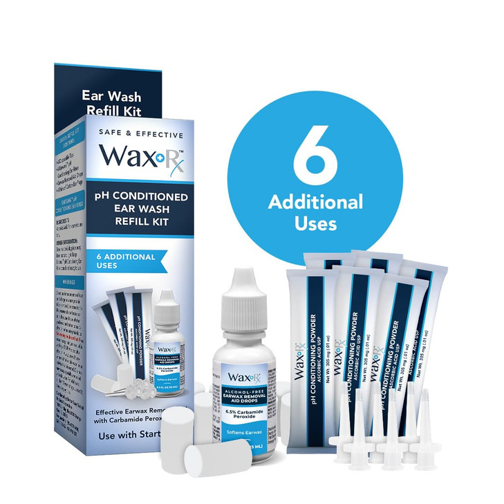 Doctor Easy Wax-Rx Ph Conditioned Ear Wash Refill Kit, 1.7 Ounce
